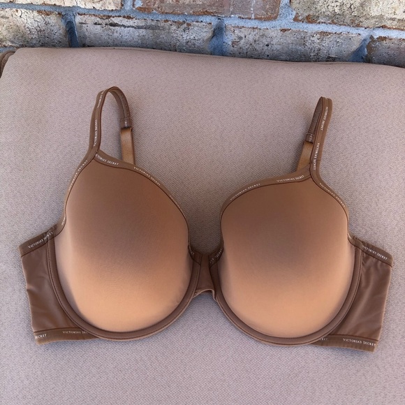 Victoria’s Secret T-Shirt Lightly Lined Full Coverage Tan Bra 40DD - Picture 2 of 16